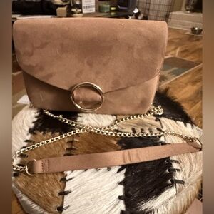 H&M Faux Suede Crossbody - Camel Color